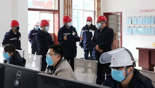 袁衛(wèi)東、王大真到股份公司檢查督導疫情防控及安全生產工作(圖2)