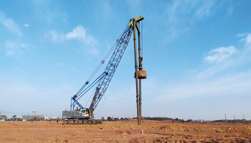 新征程新挑戰(zhàn)，氨醇項目迎來強夯第一夯(圖1)