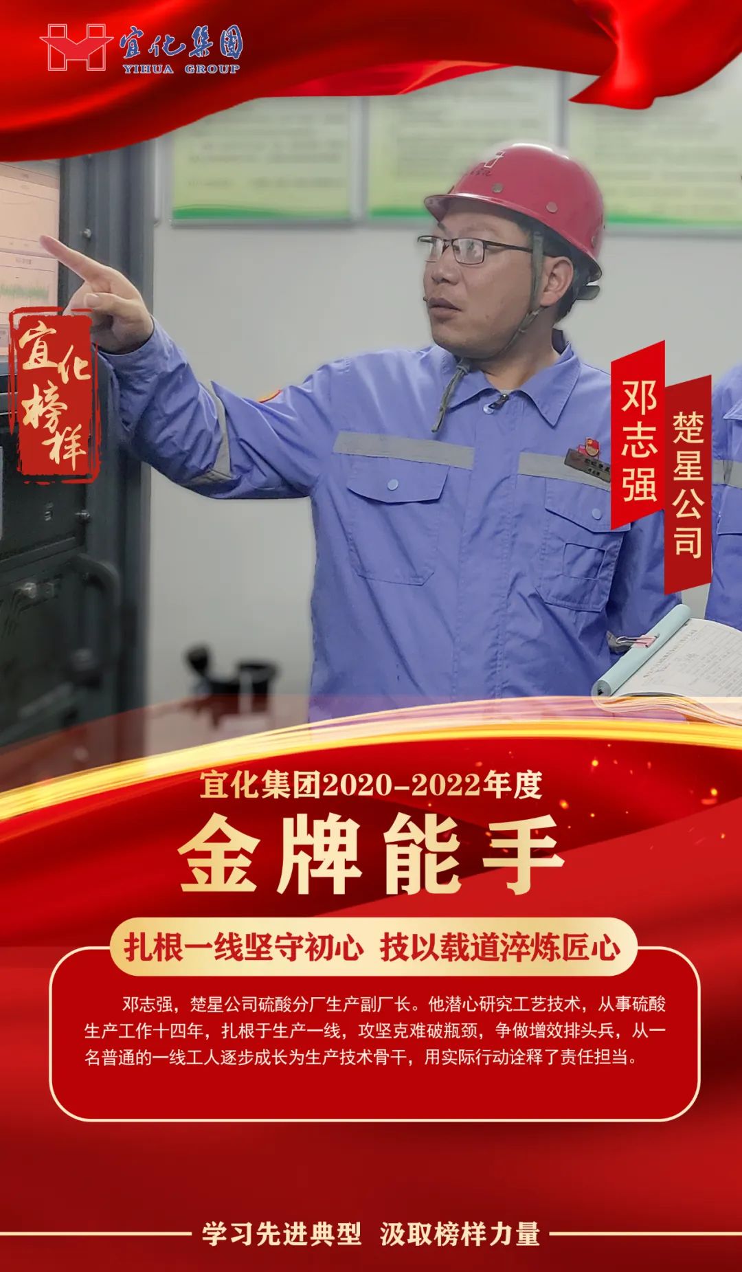 【宜化榜樣】金牌能手鄧志強(qiáng)：扎根一線堅(jiān)守初心，技以載道淬煉匠心
