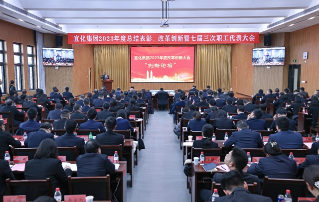 王大真總結(jié)講話 宜化集團2023年度總結(jié)表彰、改革創(chuàng)新暨七屆三次職工代表大會勝利閉幕(圖3)