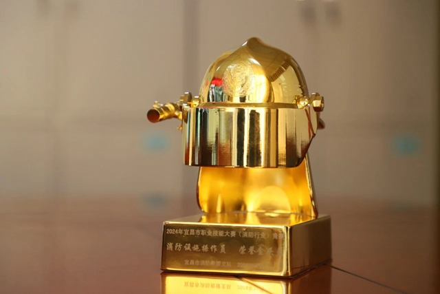 第一！股份公司鄢陽獲頒宜昌市消防設(shè)施操作員“榮譽(yù)金頭盔”(圖2)