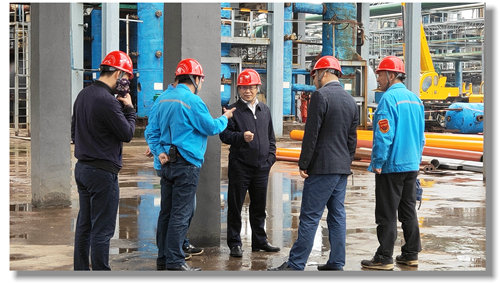 王大真到股份公司、宜都園區(qū)現(xiàn)場(chǎng)辦公