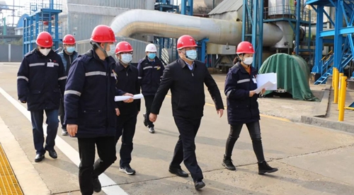 袁衛(wèi)東、王大真到股份公司檢查督導疫情防控及安全生產(chǎn)工作