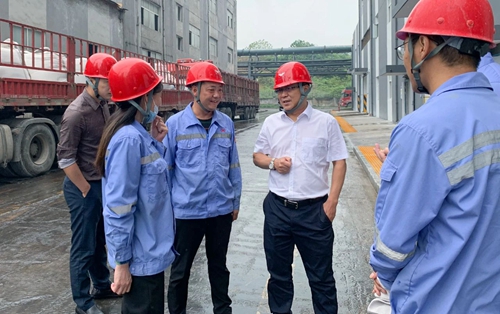 王大真到松滋肥業(yè)、楚星公司和TMP項(xiàng)目現(xiàn)場(chǎng)檢查工作