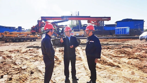 王大真到雙環(huán)公司、氨醇項目和TPO項目現(xiàn)場調(diào)研